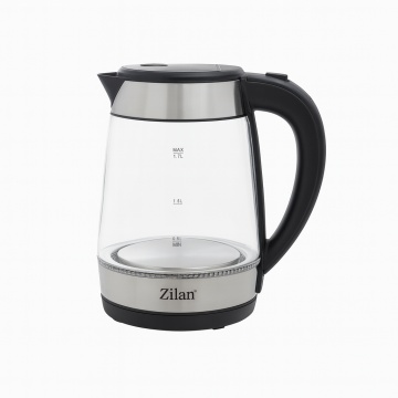 Fierbator de apa Zilan ZLN3963 – 1.7L, 2200W, iluminare LED, sticla inox