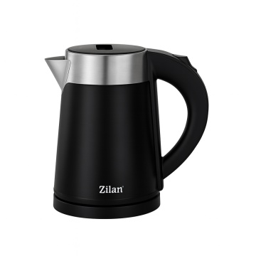 Fierbator electric Zilan ZLN3387 – 0.8L, 800W, pereti dubli, inox negru