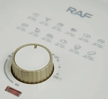Friteuza cu aer RAF R.5332W, 6L, 1500W, control temperatura, alb, gatire sanatoasa, fara ulei - Img 3