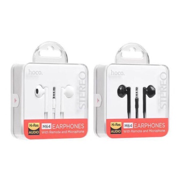 Handsfree In Ear, Hoco M65, USB-C, 1.2m, Driving, negru - Img 2