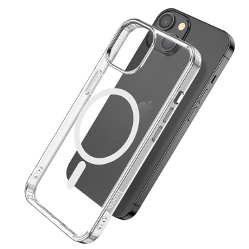 Husa iPhone 14 Plus Hoco, MagSafe, shockproof, protectie premium, transparent - Img 4