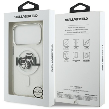 Husa Karl Lagerfeld pentru APPLE iPhone 17 Pro - MagSafe, Rezistenta, TPU cu sclipici, transparent - Img 6