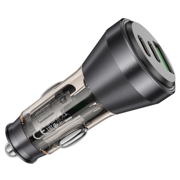 Incarcator Auto Hoco NZ12D, 60W, 2xUSB-C, 1xUSB-A, PD, QC 3.0, negru - Img 2