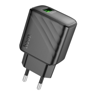 Incarcator Retea Hoco CS21A, 18W, 1xUSB-A, QC 3.0, FCP/AFC, negru - Img 2