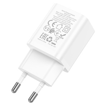 Incarcator Retea Hoco N27, 20W, 1xUSB-C, PD, alb - Img 2