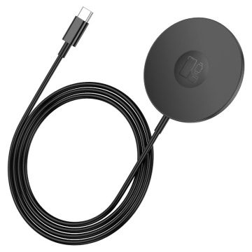 Incarcator Wireless Hoco CW50, AP Series, 15W, Qi Charging, Fast, negru - Img 1