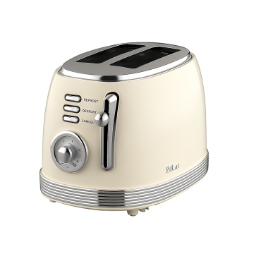 Prajitor de paine Retro Zilan ZLN1191, 850W, 2 felii, 6 trepte de rumenire, functie dezghetare, reincalzire si stop, tavita firimituri