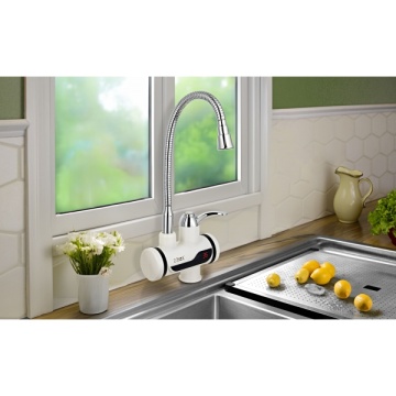 Robinet electric Z-Inox ZLN5480 3000W alb inox cu afisaj LED si incalzire instanta - Img 5