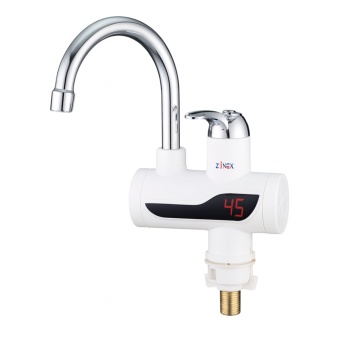Robinet electric Z-Inox ZLN7866 3000W alb cu ecran digital si incalzire instanta