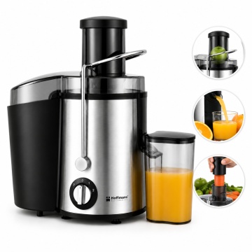 Storcator fructe și legume Hoffmans HM-622, 1200W, 2 viteze, Recipient suc 350ml, Tub inox, Sistem siguranța, Ușor de curățat - Img 8