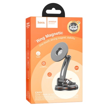 Suport auto Hoco CA113, magnetic, bord, MultiAngle, negru - Img 3