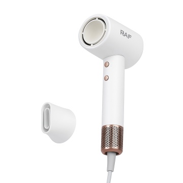 Uscator de par Raf R423 1600W, 2 viteze, 3 trepte temperatura, cap magnetic, alb - Img 1