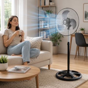 Ventilator 3 in 1 Zilan ZLN3840, 55W, reglabil, circulatie eficienta a aerului, negru - Img 6