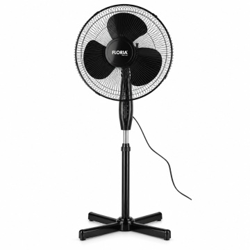 Ventilator cu picior Zilan ZLN3262, 40W, 3 trepte viteza, oscilatie, negru