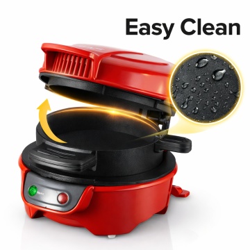 Aparat Burger Maker si Sandwich Raf R666 600W Placi Antiaderente Rosu - Img 2