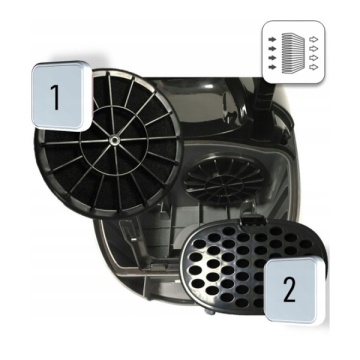 Aspirator cu sac Zilan ZLN8471, 1200W, sac textil 2L, sistem 5 filtre, cablu retractabil 5m, negru - Img 5