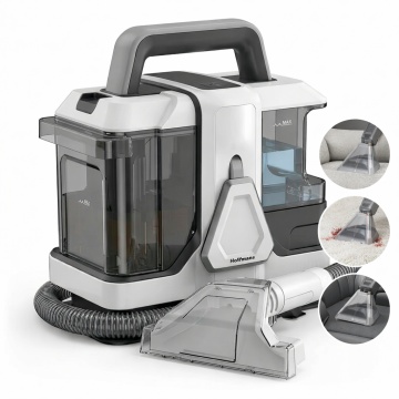 Aspirator cu Spalare Hoffmans HM-9088, Spot Cleaner 800W, Aspiratie 16kPa, Curatare Profunda, Gri