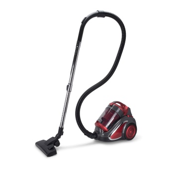 Aspirator fara sac Hausberg HB-2820RS, 2400W, sistem multiciclon, filtru lavabil, recipient 4.5L, cablu 5m, rosu/negru - Img 6