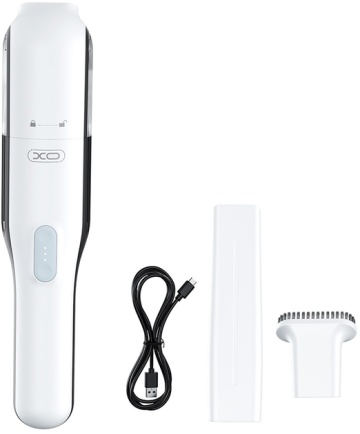 Aspirator portabil auto/casa XO CZ020, 5000mAh, 65W, 6700Pa, Type-C, filtru, accesorii incluse, alb - Img 2
