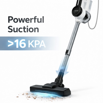 Aspirator Vertical 3 in 1 LX-7030 Hyper Velocity 1500W 16KPA Cablu 4m Alb Negru - Img 5
