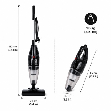 Aspirator Vertical cu Fir Lyxun LX7025 1000W 2 in 1 Filtru HEPA Negru Compact - Img 7