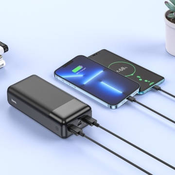Baterie externa 30.000mAh, Hoco J72B, cu 2xUSB-A, afișaj LED, negru - Img 3
