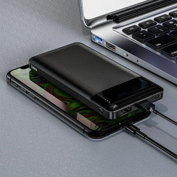 Baterie externa Hoco J72, 10000mAh, 2xUSB-A, incarcare 10W, Negru - Img 5