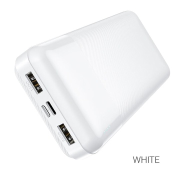 Baterie externa Hoco J72A, 20000mAh, 2xUSB-A, incarcare 10W, Alb - Img 3