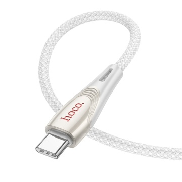 Cablu Type-C la Type-C, Hoco U133, PD60W, QC3.0, 3A, Braided, 1.2m, gri - Img 2