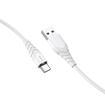 Cablu USB-A la Lightning, Hoco X63, 18W, 2.4A, 1m, alb - Img 1