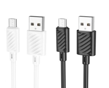 Cablu USB-A la MicroUSB, Hoco X88, 18W, 2.4A, 1m, alb - Img 4