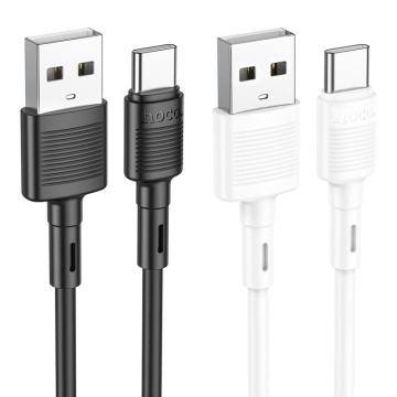 Cablu USB-A la USB-C, Hoco X83, 18W, 2.4A, 1m, alb - Img 2