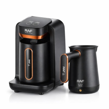 Cafetiera Turceasca Automata RAF R.147H 500W 280 ml Control Inteligent Spuma Bogata Negru Auriu - Img 2