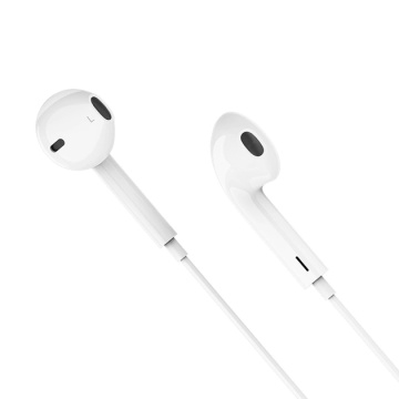 Casti cu Fir Hoco M101, In Ear, USB-C, 1.2m, Mic & Volume Key, HiFi, alb - Img 1