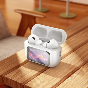Casti Wireless Hoco EW72, Ear Buds, cu ecran LED, BT 5.4, ANC, 360mAh, alb - Img 4