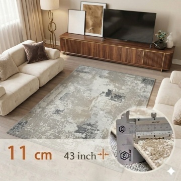 Covor Premium Livario Premium Stone - CREAM SILVER - Img 6