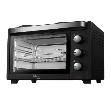 Cuptor electric Zilan ZLN0997 YUSUF, 28 L, 1600 W, temperatura reglabila 230°C, functie ventilatie, timer 60 min, negru