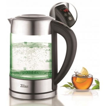 Fierbator digital Zilan ZLN3949 – 2200W, 1.7L, control temperatura, LED, sticla inox - Img 4