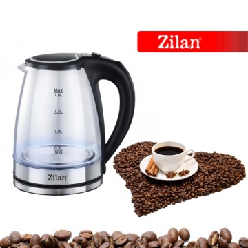 Fierbator electric Zilan ZLN8115 – 1.8L, 1800W, transparent, oprire automata/manuala - Img 2