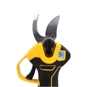 Foarfeca electrica cu ecran digital, Pexor doolong 193, 2 acumulatori 24V, pentru taierea crengilor, curatarea copacilor si vitei de vie, cu lada depozitare, negru/galben - Img 2