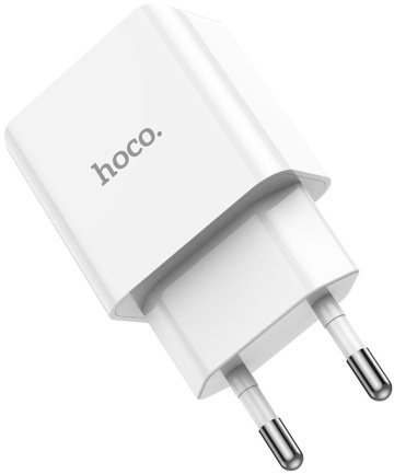 Incarcator Retea Hoco C106A, 10.5W, 5V, 2.1A, 1xUSB-A, QC 3.0, alb - Img 1