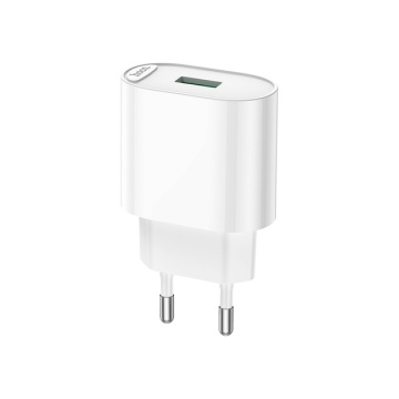 Incarcator Retea Hoco C109A, 18W, 1xUSB-A, QC 3.0, alb - Img 1