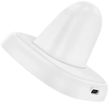 Incarcator Wireless Hoco CW44, iWatch, 2.5W, Qi Charging, Stand, alb - Img 3