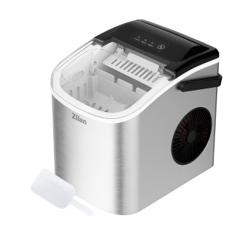 Masina de facut gheata Zilan ZLN1177, 12-15kg/zi, rezervor 2L, 95W, otel inoxidabil
