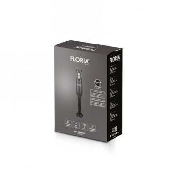 Mixer vertical Floria ZLN7972 – 250W, 2 viteze, funcție Turbo, lame inox, negru - Img 3