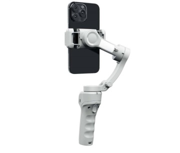 Stabilizator de imagine XO SS17 – Suport telefon, Selfie Gimbal 3 axe, Bluetooth 5.2, Anti Shake, baterie 3600mAh, gri - Img 3