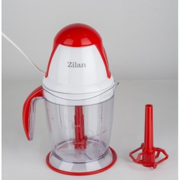 Tocator legume-fructe Zilan ZLN3253 – 500W, vas plastic 1.5L, lame inox, motor cupru, roșu/alb - Img 2