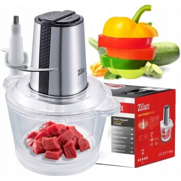 Tocator legume și fructe Zilan ZLN3888 – 300W, vas sticlă 1.6L, 4 lame inox, 2 viteze, sistem anti-alunecare - Img 4