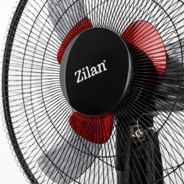 Ventilator cu picior Zilan ZLN2331, 60W, 3 trepte viteza, palete duble, negru - Img 3