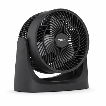 Ventilator de masa Zilan ZLN7095, 35W, 22 cm, 3 viteze, negru